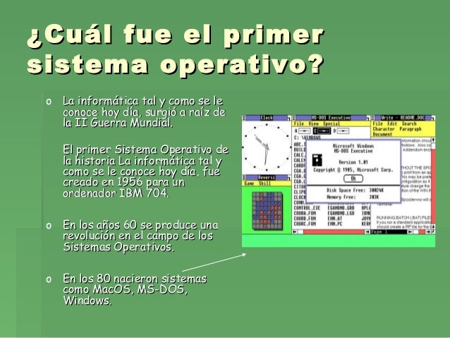 Historia de los sistema operativos ander y amets