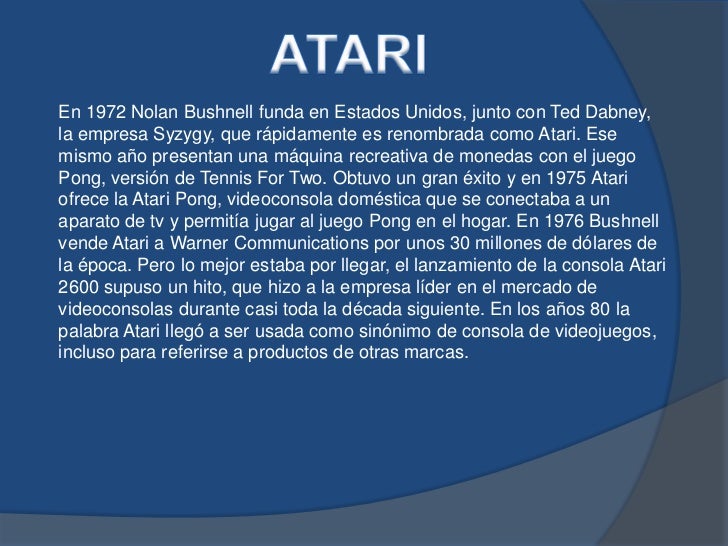 Historia de los videojuegos
