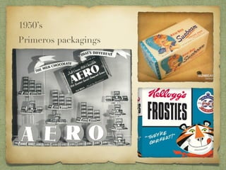1950’s
Primeros packagings
 
