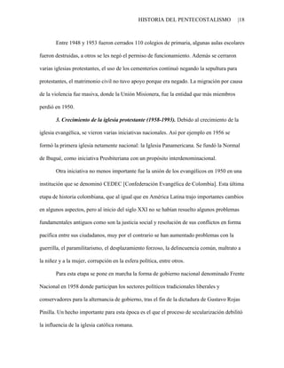 Historia del pentecostalismo gilma vargas | PDF