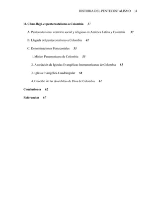 Historia del pentecostalismo gilma vargas | PDF