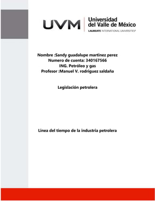 Historia del petroleo mexico