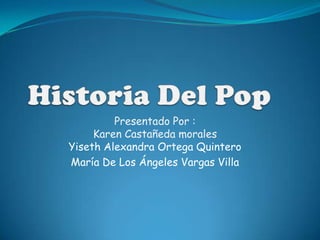 Presentado Por :
Karen Castañeda morales
Yiseth Alexandra Ortega Quintero
María De Los Ángeles Vargas Villa

 