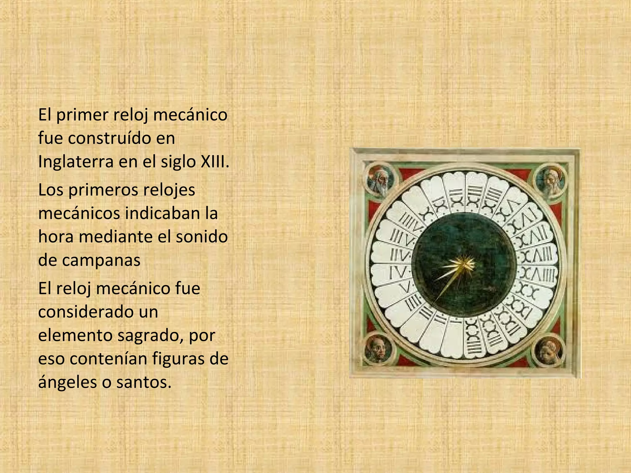 Historia del reloj ppt