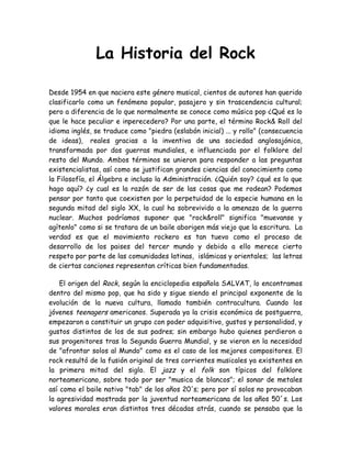 Historia del rock (blog)