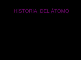HISTORIA DEL ÁTOMO
Sara Fernández
4ºD
 