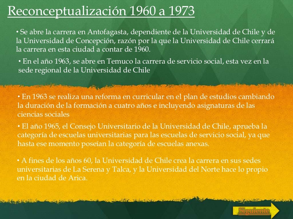 Historia del trabajo social en chile