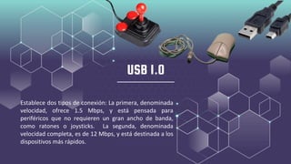 Primera Usb Historia y evolución del USB | PPTX