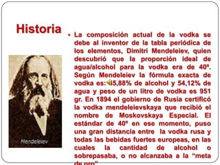 Vodka Formula Historia del vodka | PPTX