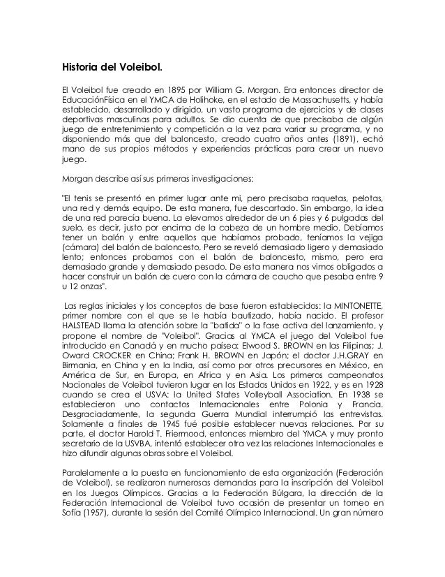 Historia del voleibol