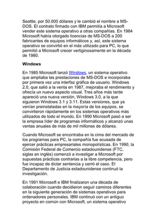 Historia de microsoft