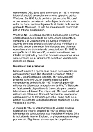 Historia de microsoft