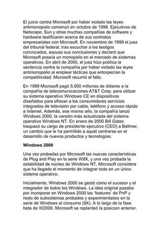 Historia de microsoft