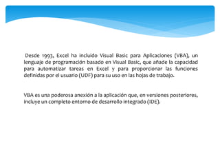Historia De Microsoft Excel | PPSX