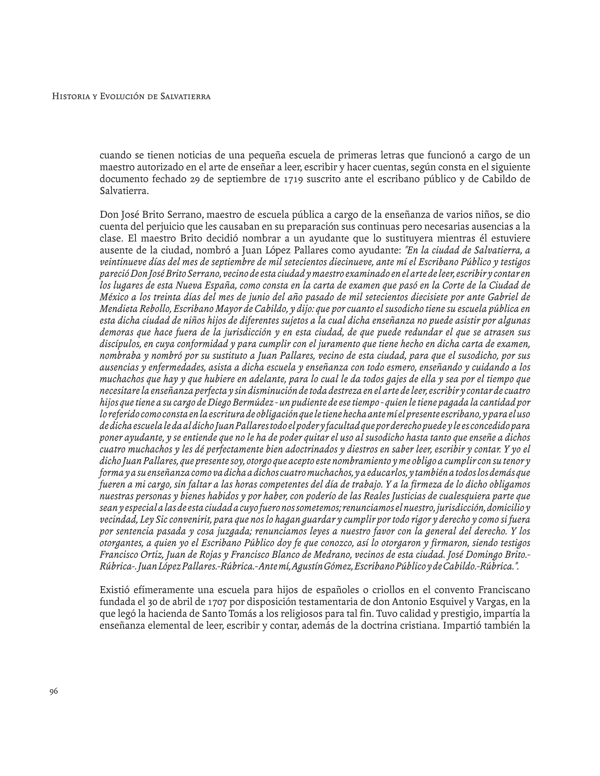 Historia de salvatierra