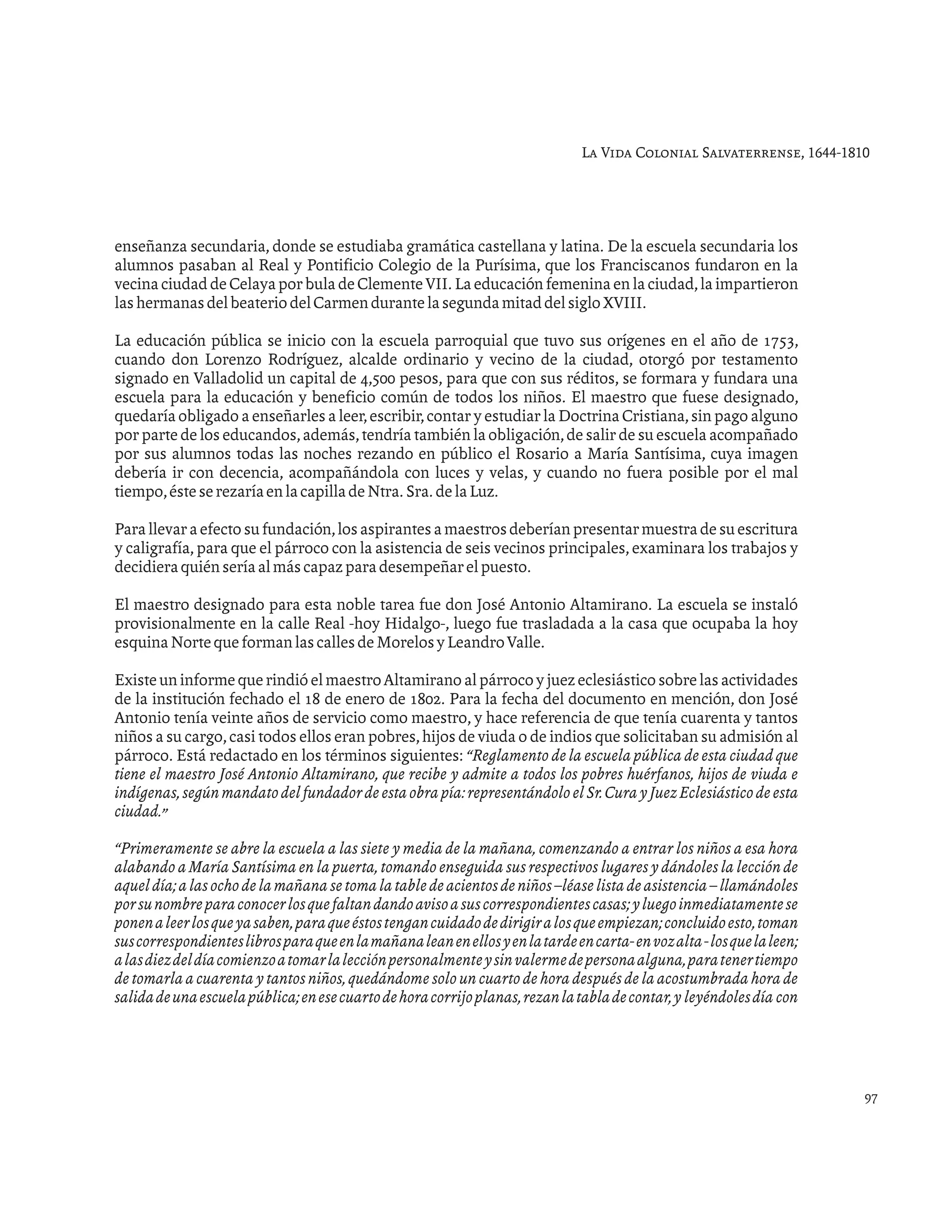 Historia de salvatierra