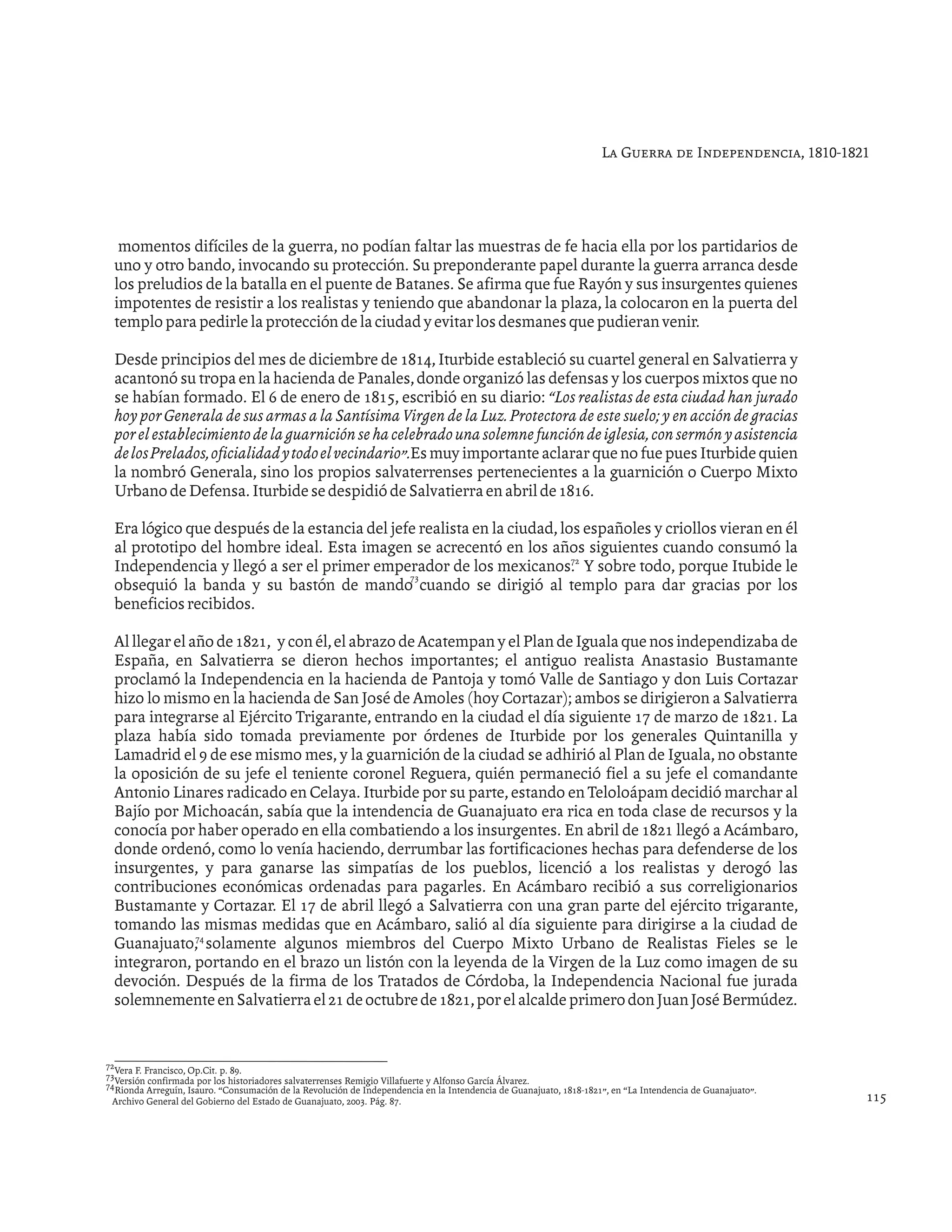 Historia de salvatierra