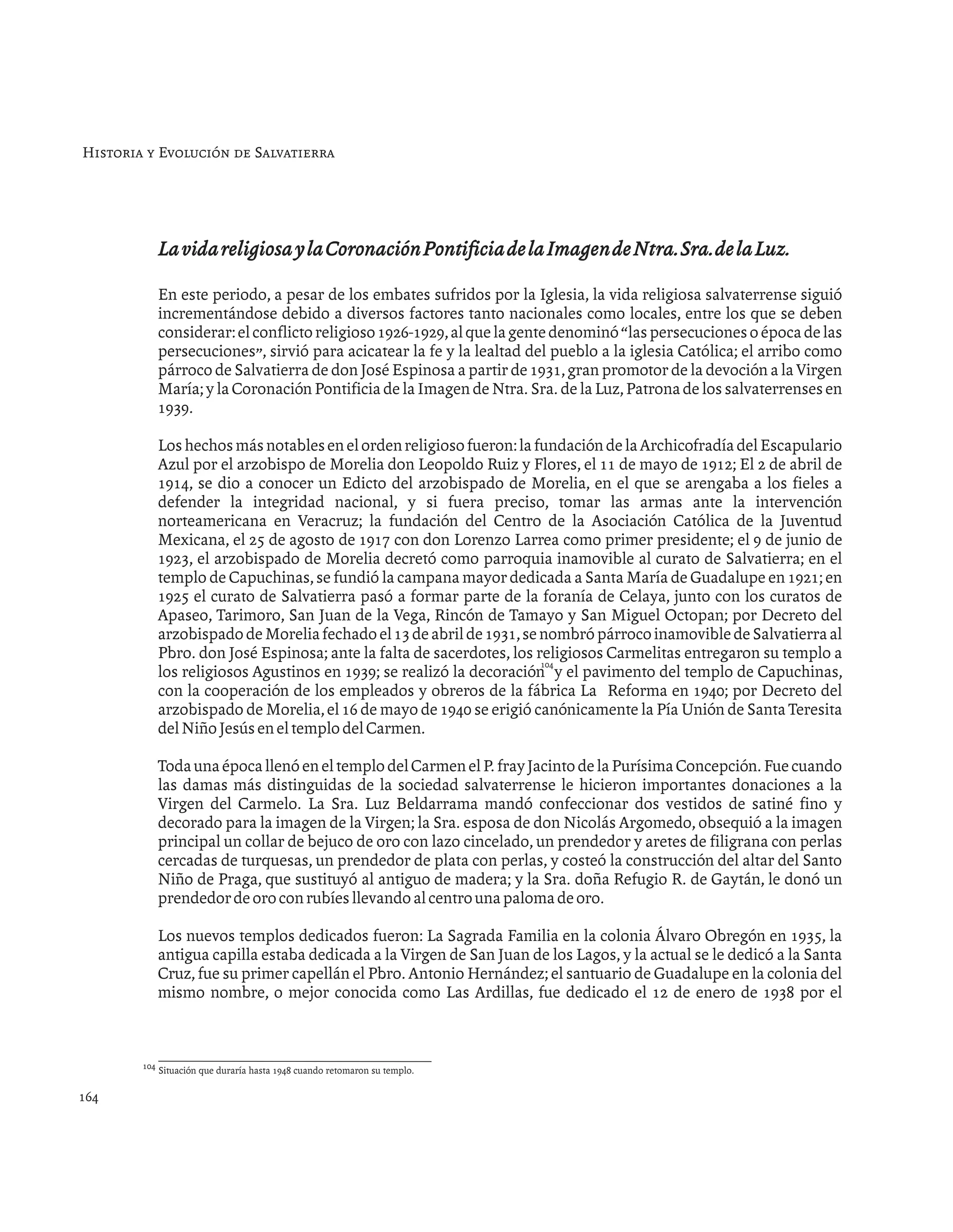 Historia de salvatierra