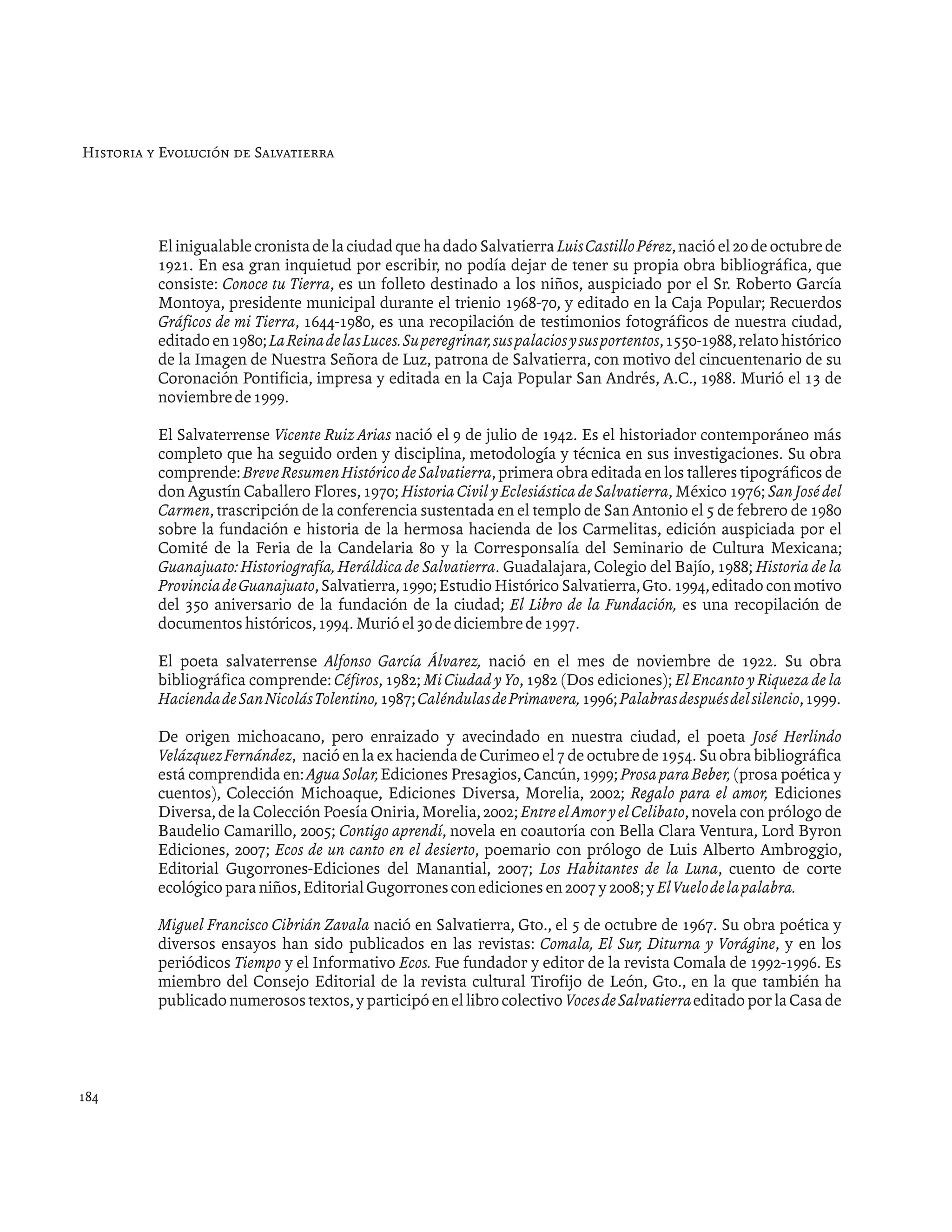 Historia de salvatierra