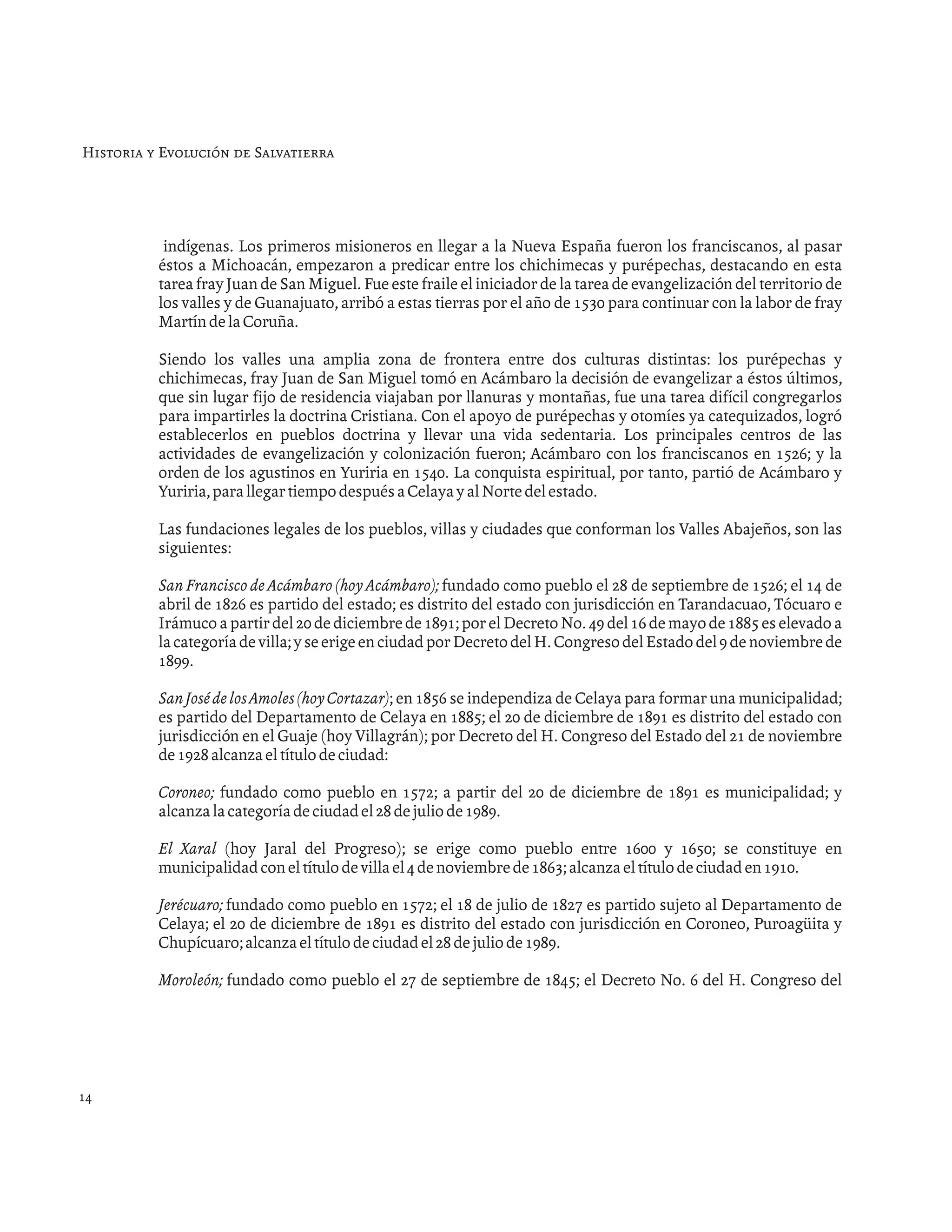 Historia de salvatierra