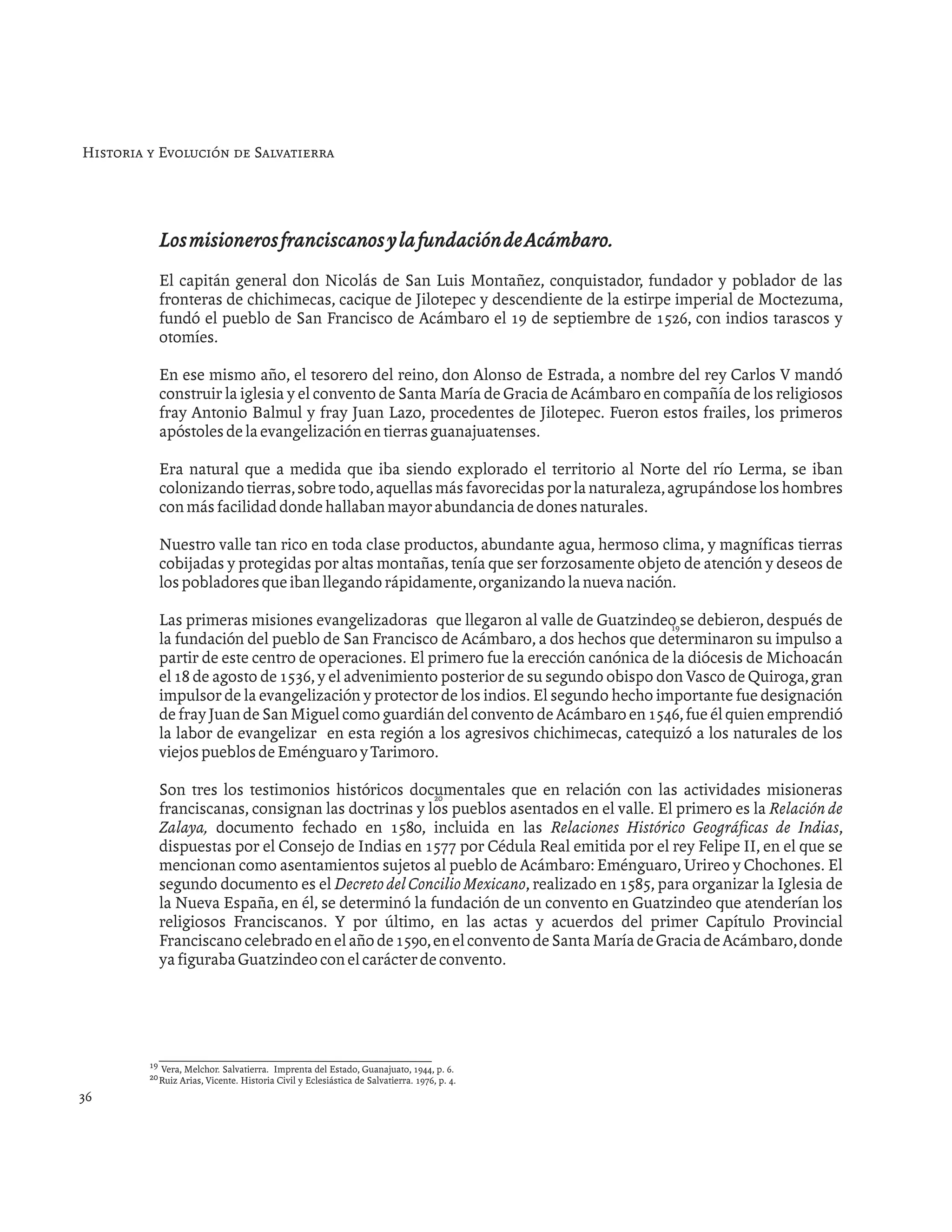 Historia de salvatierra