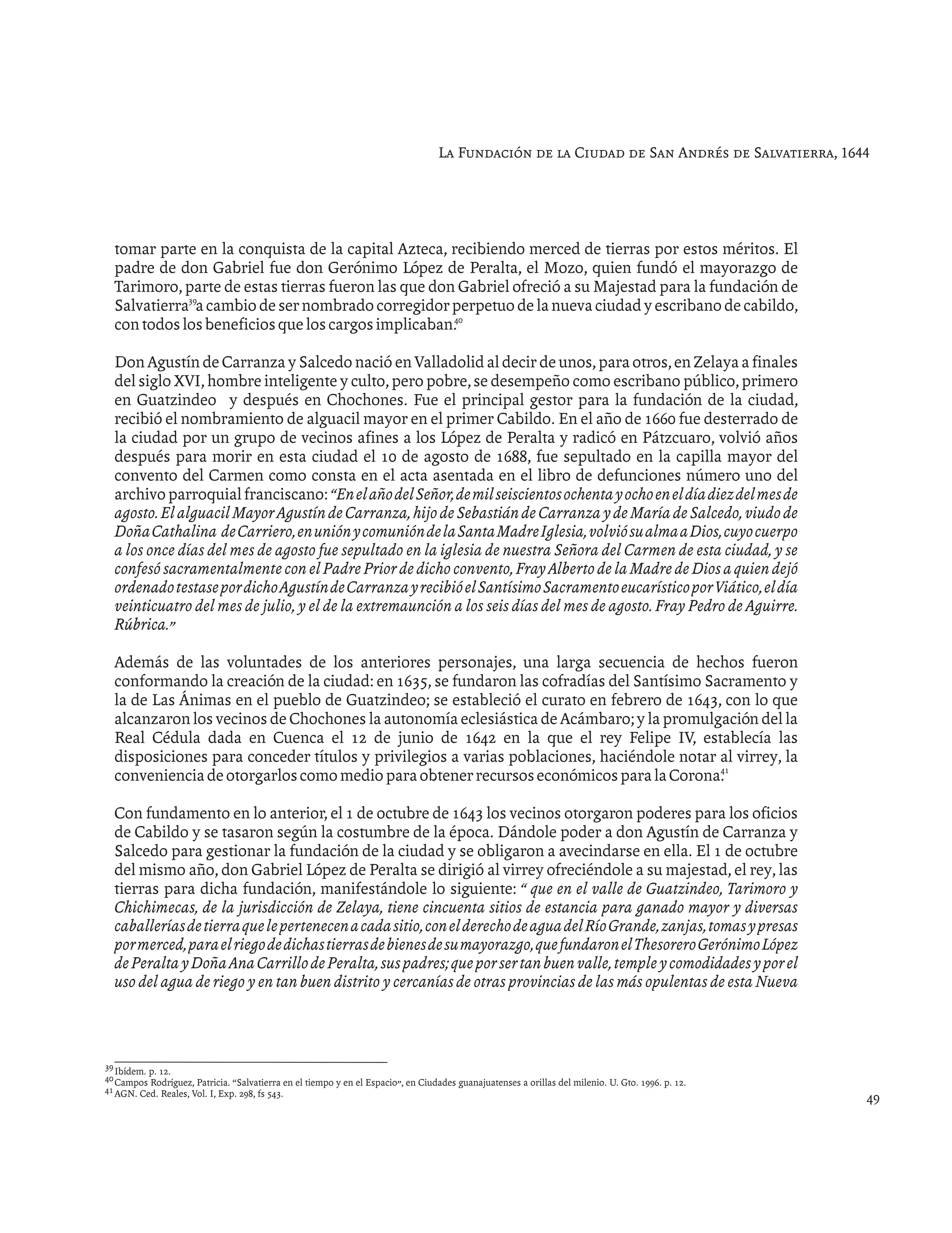 Historia de salvatierra