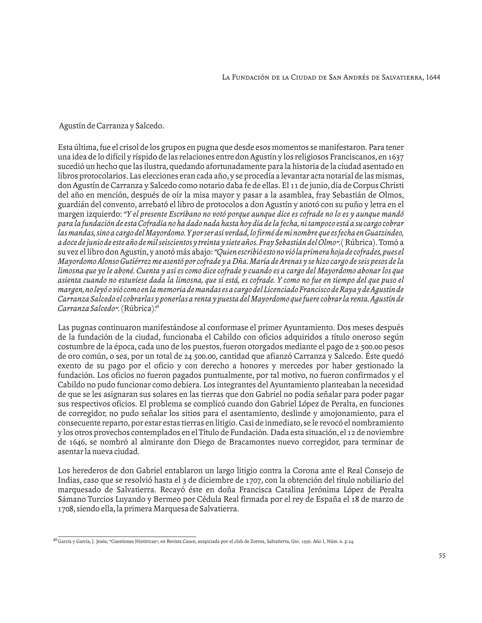 Historia de salvatierra