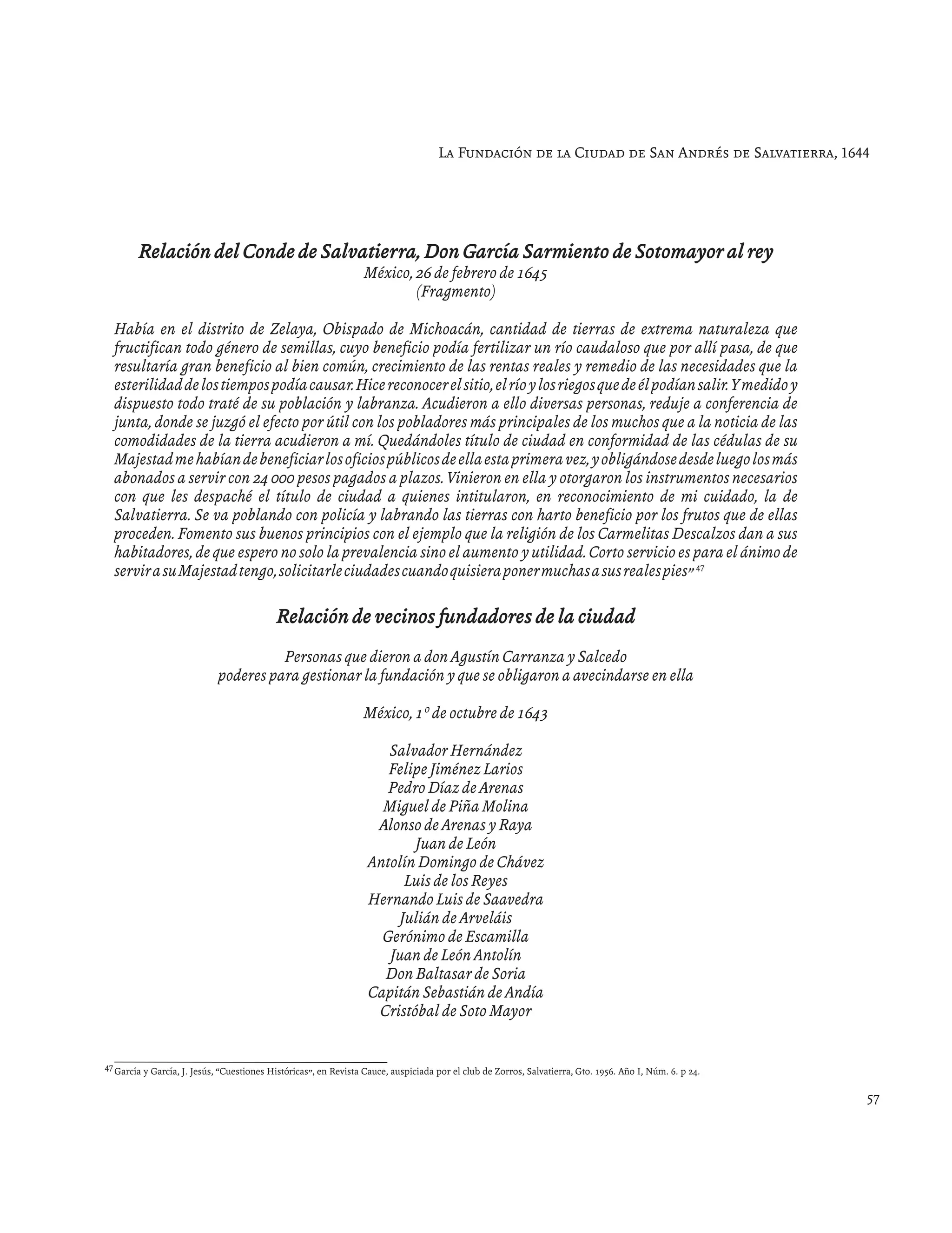 Historia de salvatierra