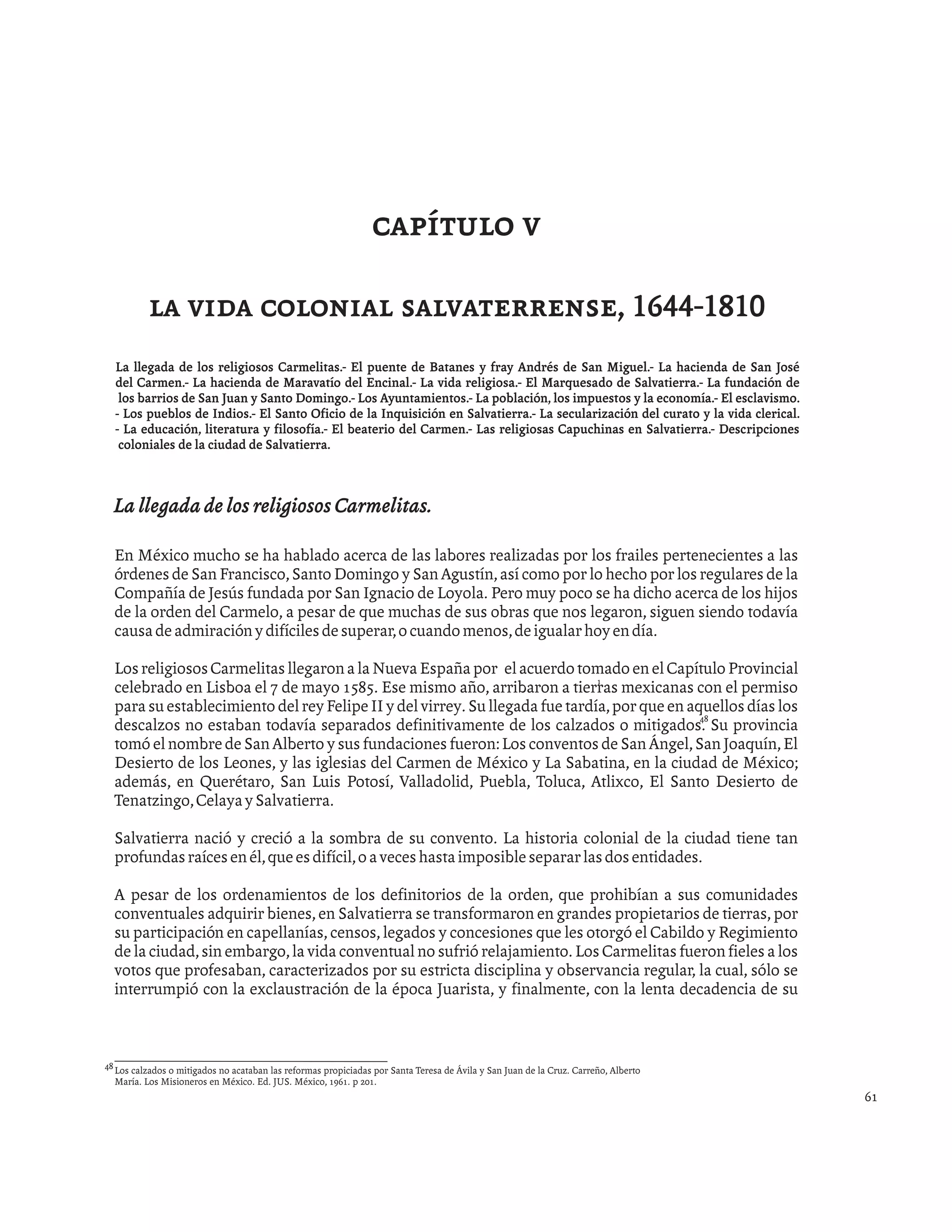 Historia de salvatierra