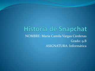 NOMBRE: María Camila Vargas Cárdenas
Grado: 9.B
ASIGNATURA: Informática
 