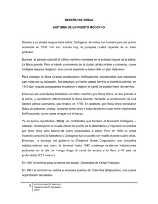 Historia de un puerto moderno