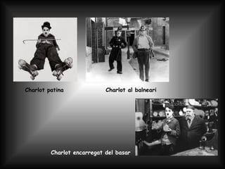 Charlot patina Charlot al balneari Charlot encarregat del basar 