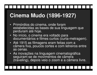 Historia do Cinema, quando surgiu ate os dias atuais | PDF