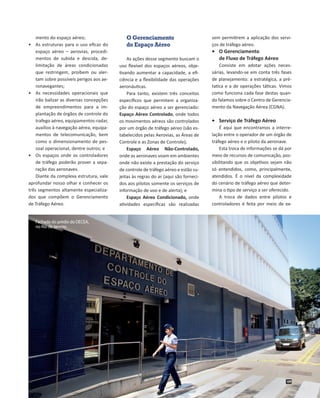 mento do espaço aéreo;
•	 As estruturas para o uso eficaz do
espaço aéreo – aerovias, procedimentos de subida e descida, d...