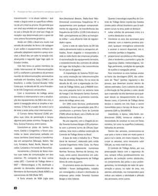 	 Proteção ao Voo: uma história contada por quem faz

transmissores – e os atuais radares – que
mede o ângulo entre as su...