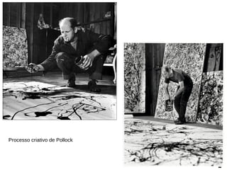 Processo criativo de Pollock
 