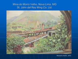 Mina do Morro Velho, Nova Lima, MG
   St. John del Rey Ming Co. Ltd.




                                     Marianne North, 1872
 