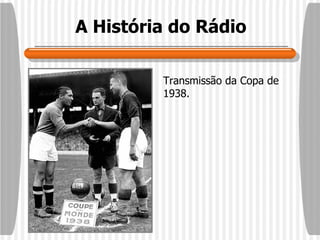 A História do Rádio Transmissão da Copa de 1938.  
