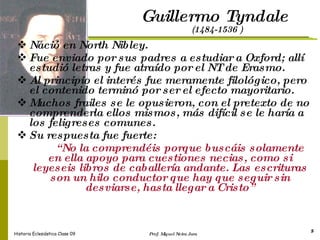 Historia eclesiastica clase 09 PPT