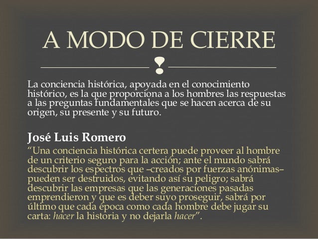La historia. una reflexión sobre el pasado. un compromiso 