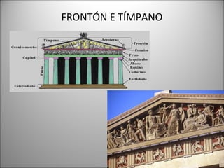 FRONTÓN E TÍMPANO
 