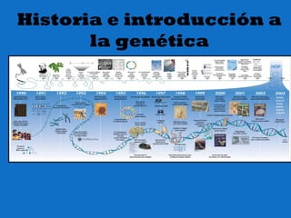 Historia e introducción a
la genética
 