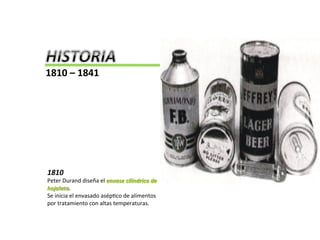 HISTORIA DE EMPAQUE, ENVASE, EMBALAJE | PDF