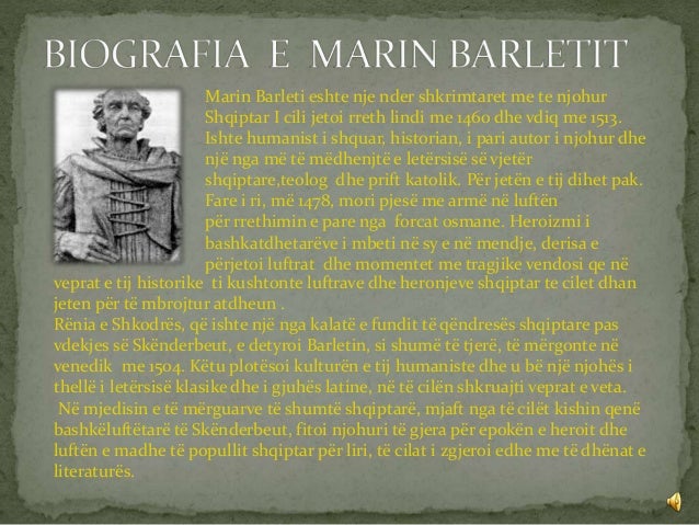 Marin Barleti Historia E Skenderbeut