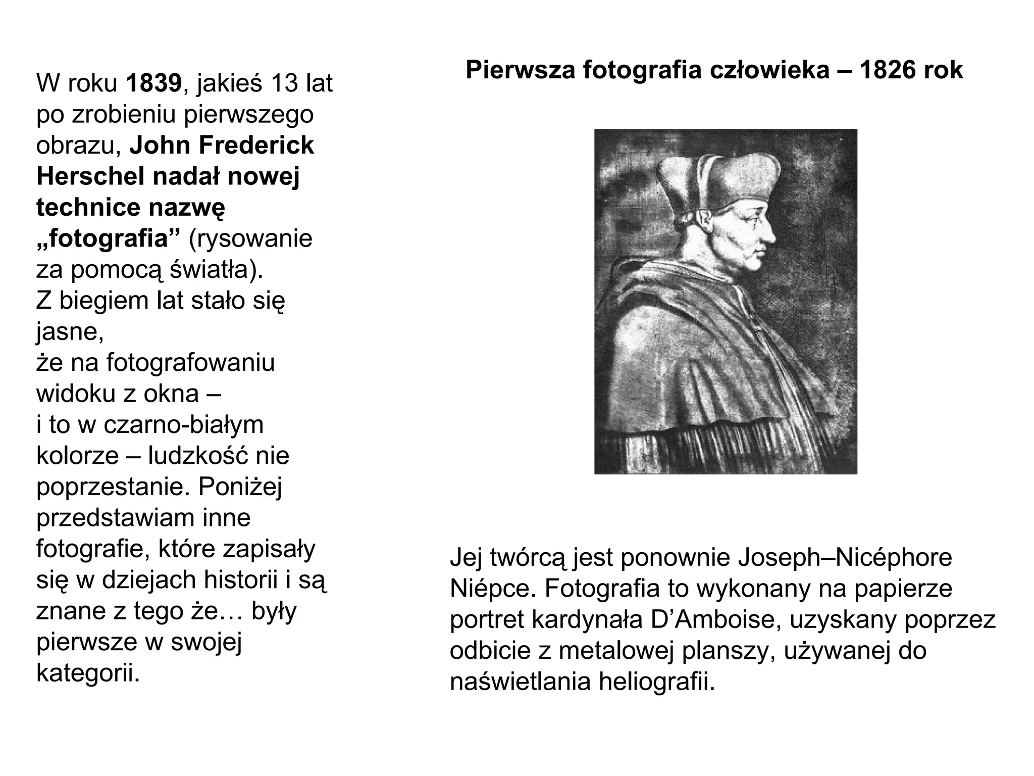 Historia fotografii | PPT