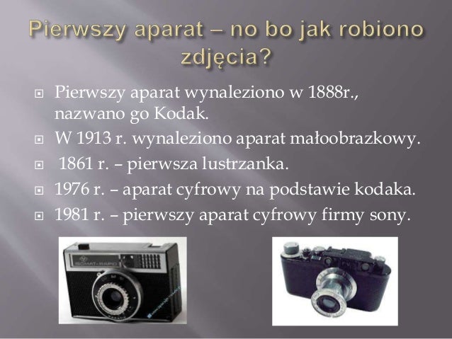 Historia Fotografii Kl 1 Sprawdzian