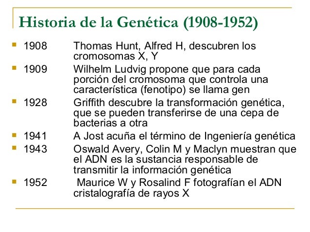 Historia de la Genética