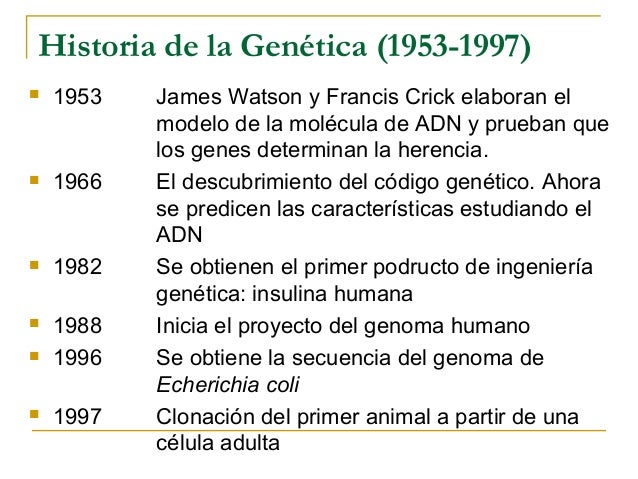 Historia De La Genética