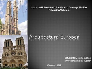 Instituto Universitario Politécnico Santiago Mariño
Extensión Valencia
Estudiante: Jessika Alonzo
Profesor(a): Estela Aguilar
Valencia, 2018
 