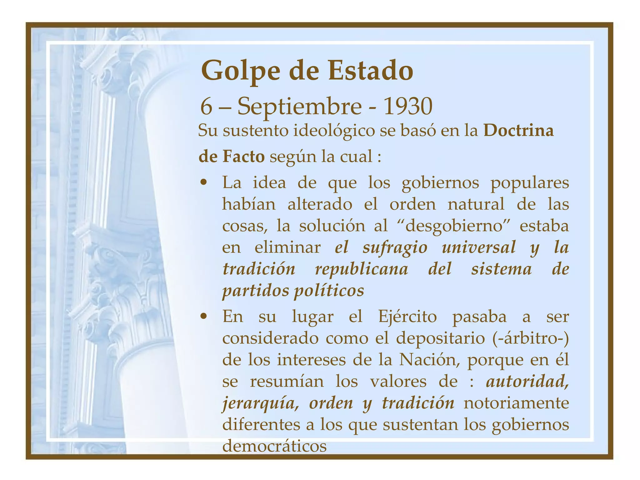 HISTORIA ARGENTINA - La Década Infame (1930-1943) | PPT